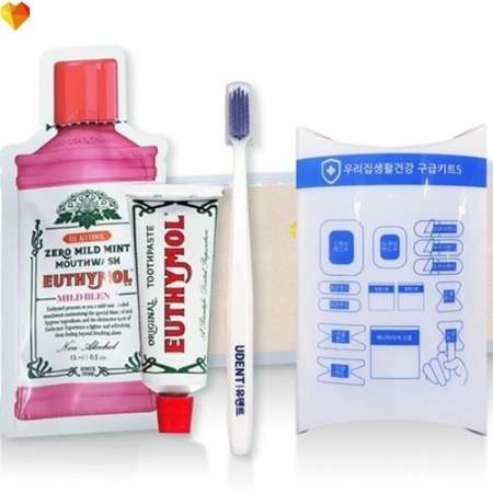 유시몰 유덴트세트 12호(치약20g+알칫솔1개+가글15ml+구급키트밴드고급형) #3