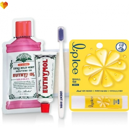 유시몰 유덴트세트 7호(치약20g+알칫솔1개+가글15ml+멘소래담립아이스립밤) #3
