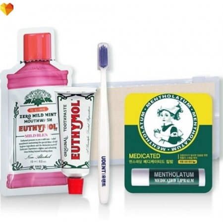 유시몰 유덴트세트 5호(치약20g+알칫솔1개+가글15ml+멘소래담메디립밤) #2