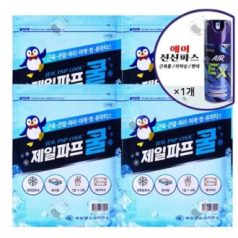 제일파프 1팩5매(쿨파스 +핫파스)+뿌리는 에어파스1p+ 복주머니 파우치 여름폭염키트