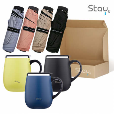 스테이24 코지핸드머그컵460ml+스위스밀리터리  3단수동 암막 우양산 #2