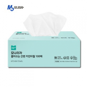모나리자 뽑아쓰는 간편3겹 키친타올 100매
