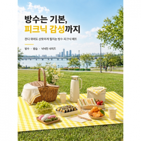 프리미엄 피크닉 돗자리 방수매트(피크닉매트/돗자리/방수매트/캠핑매트/야외매트/소풍매트/휴대용돗자리) #2