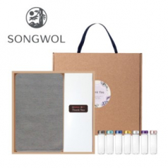 (송월타올)뉴컬러무지150g 텀블러세트(뉴컬러무지150g + 메탈트라이탄)