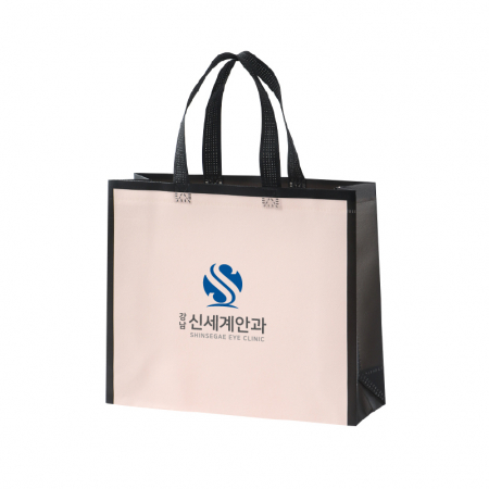 (Blossom) 테두리/패턴 코팅 부직포 가방-1P #4
