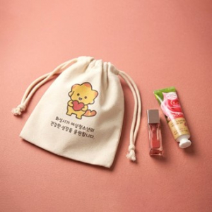 뉴에이커 국산 내추럴 스트링 파우치 19x21cm