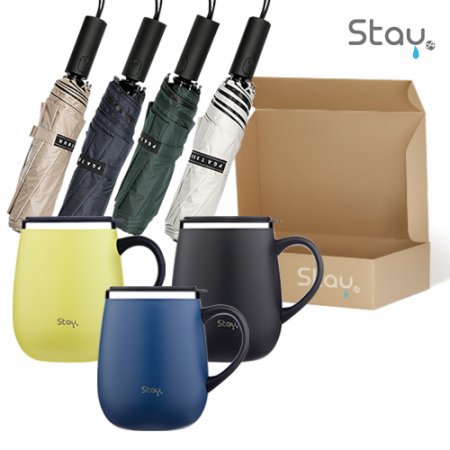 스테이24 코지핸드머그컵460ml+PGA 3단완전자동 암막 세이프티 우양산 #2