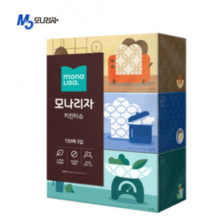 모나리자 뽑아쓰는키친티슈 130매 3입 #2