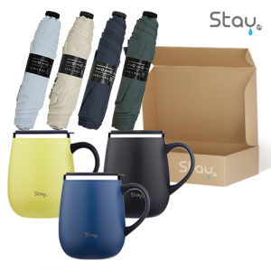 스테이24 코지핸드머그컵460ml+PGA 친환경그린 3단수동 경량스키니