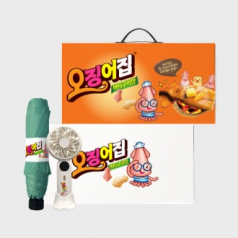 데일리 브리즈 기프트세트 102호 (이지포켓 거치형 휴대용 선풍기+기라로쉬 3단 슬림 암막 우양산)