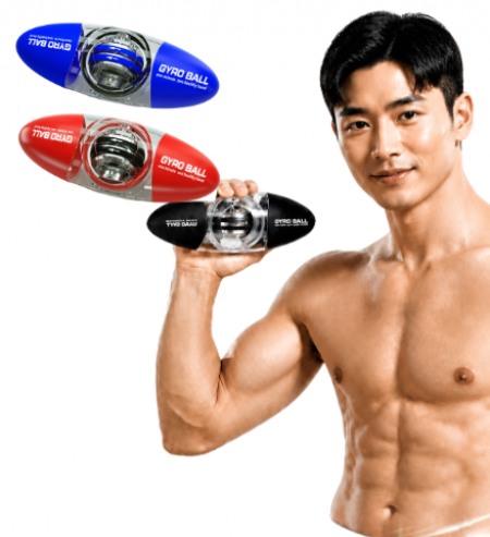 럭비형 캡슐형 자이로볼 90kg 팔 악력 강화기 #2