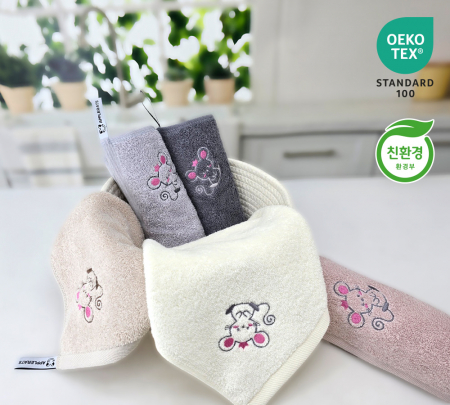 핸디 타올 수건 주문제작 자수/나염인쇄 답례품 기업홍보 개업 기념 답례품 한돌 코마20수 55g #3