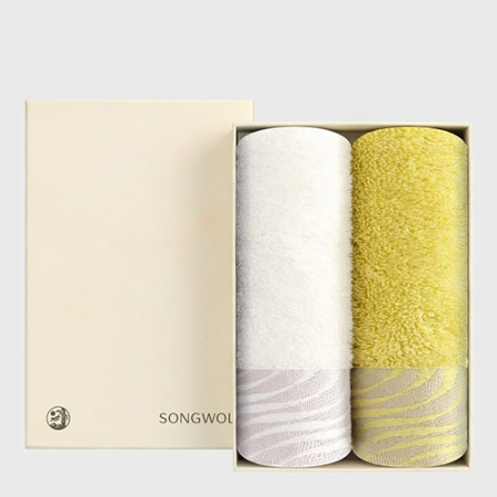 송월타올 샤보렌 물결40 수건 2매입 선물세트 답례품 #2