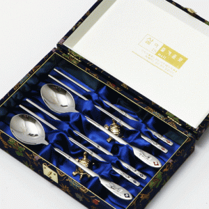 JJ307 제노바 장수학 보석 수저세트
