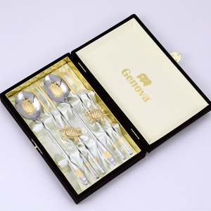 JJ302 제노바 순금 웰빙 거북 금수저 (거북받침 포함)