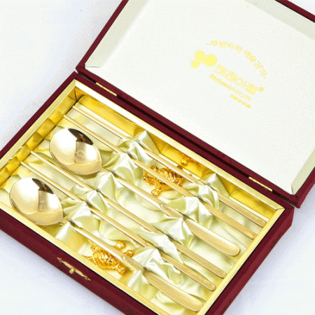 JJ014.키친아트 산수화 티타늄 수저세트 #2