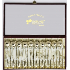 JJ015-A 키친아트 산수화 티타늄 수저세트 10벌
