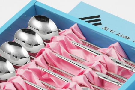 JJ707 퀸센스 독도사랑 수저세트 5벌 5인 #3