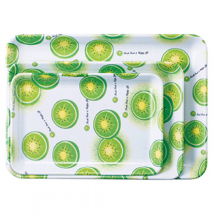 신직사각 멜라민쟁반 키위 3P