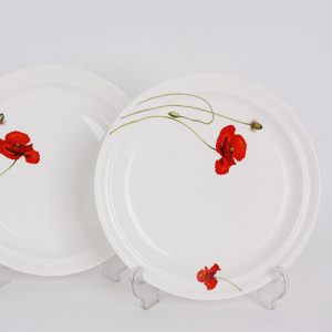 [접시세트] 홍양귀비 뷔페 접시 2P