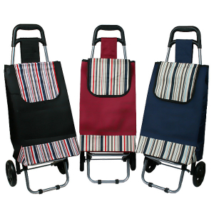 시장가방 스트라이프 쇼핑 캐리어