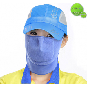 3단 자외선 차단 마스크 꽃무늬