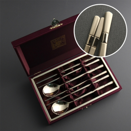 뱀부 골드 수저 2P 실크케이스 #2