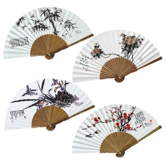 사군자 오죽선 (중) 대나무, 매화, 난초 전통 부채