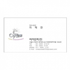 팝셋 화이트펄 240g 단면 명함 200매