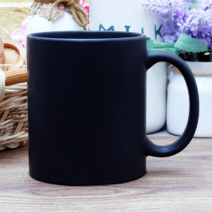 오키 직선 무광 올블랙 MJ 머그