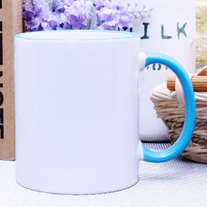 오키 블루 핸드 라인 매직 머그컵