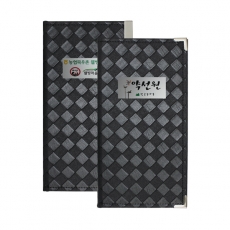 메쉬 블랙 3단 메뉴판
