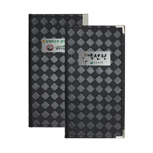 메쉬 블랙 3단 메뉴판