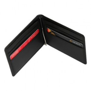 국산 밍크탄 천연 소가죽 머니 클립 (1112)