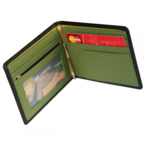 국산 천연 소가죽 머니 클립 (1107)