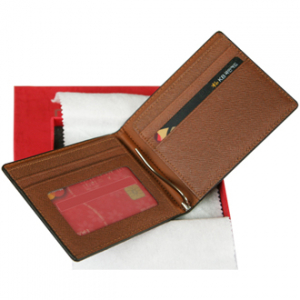 국산 양면 소가죽 머니 클립 (1104)