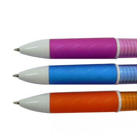 에이스 3색 투명 볼펜 #4