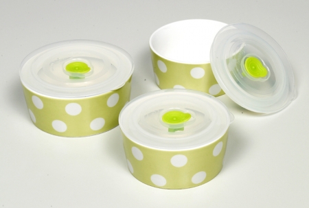 리빙화이트-땡땡이도자기3조셋트 #2