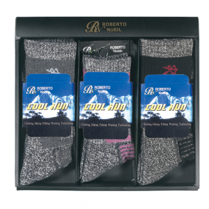 로베르토 기능성 중목 등산 양말 (남 / 여) 3족 세트