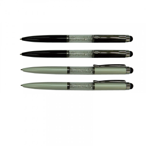 M크리스탈 터치펜(대)세트-금속