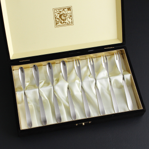 엘린 골드 VIP 티스푼 포크 10P 실크 케이스