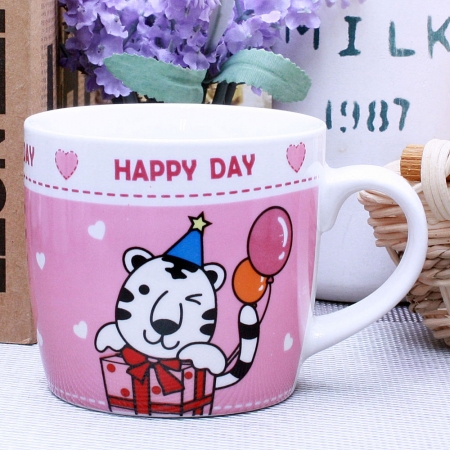 리빙 화이트- 동물 해피 핑크 #2