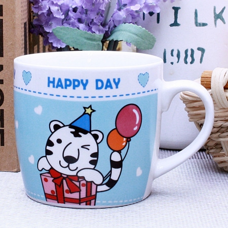 리빙 화이트 동물 해피 블루 #2