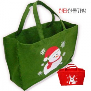 숄더백 D-50 산타 선물 가방 35*25CM