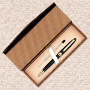 오리지널 금장 볼펜, 유성 리필심 세트 (골드 케이스 포함)