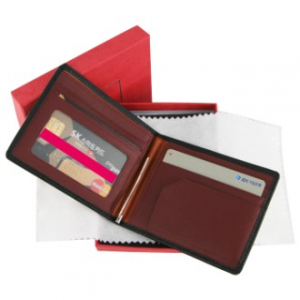 100% 천연 소가죽 쉬렁크 머니 클립 (1116)