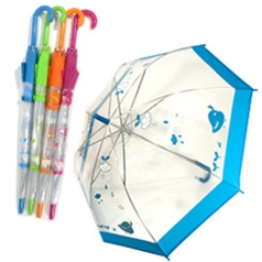 55 병아리 밴드 투명 우산