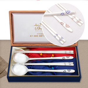 야생화 백동은수저 2벌(1073-B)