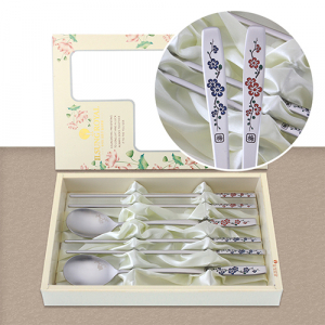 칠보 매화수저 2벌 1328-B