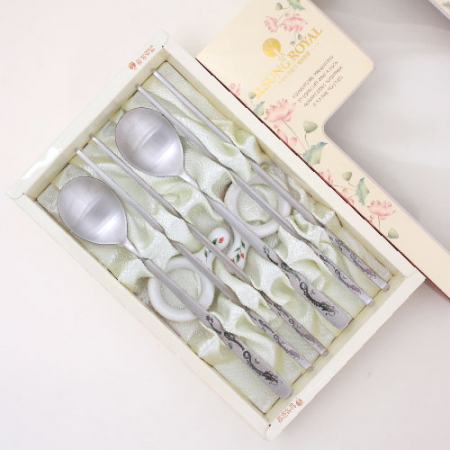 1306-B. 투톤 흑용 수저 2벌 #2